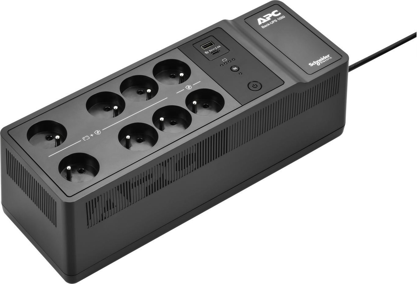 APC Back-UPS 1050VA, 230V, 1USB charging port (600W), French - CZ zásuvka