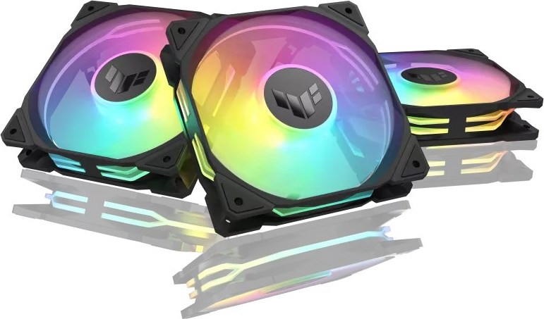 ASUS ventilátor TUF GAMING TR120 ARGB Reverse, 3x120mm, černá