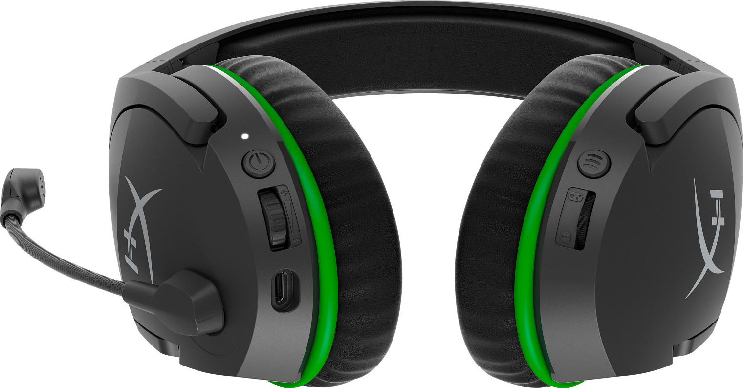 HP Inc. HyperX CloudX Stinger Core - Wireless Gaming Headset (Black-Green) - Xbox (HHSS1C-DG-GY/G) - Sluchátka pro herní konsole