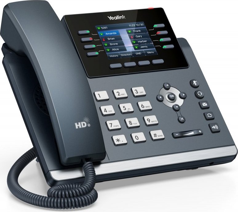 Yealink SIP-T44W SIP telefon, PoE, 2,8" 320x240 LCD, 21 prog.tl.,Wi-Fi, Bluetooth