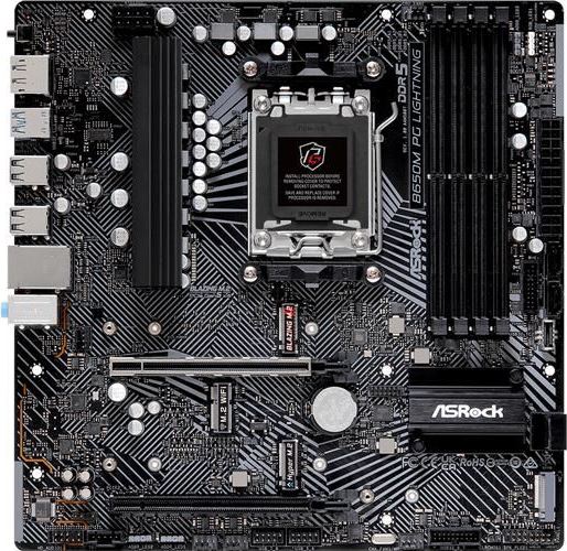 ASRock MB Sc AM5 B650M PG LIGHTNING, AMD B650, 4xDDR5, 1xDP, 1xHDMI, mATX