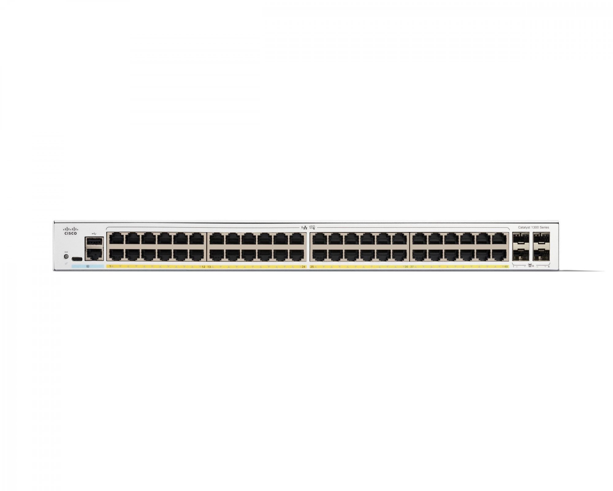 Cisco Catalyst switch C1300-48P-4X (48xGbE,4xSFP+,48xPoE+,375W)