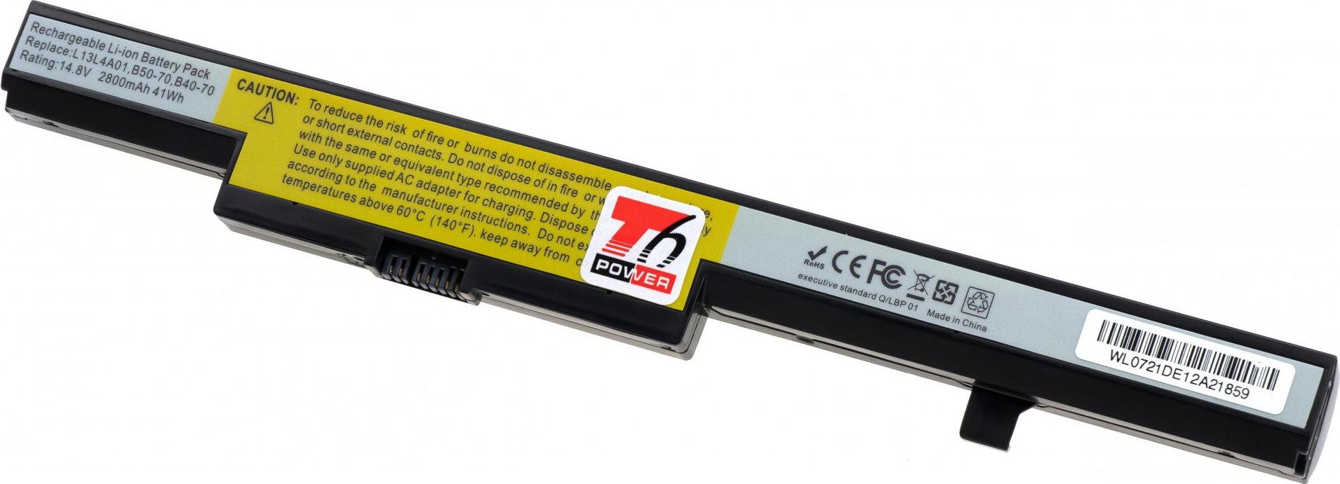Baterie T6 Power pro Lenovo B40-30, B40-70, B50-30, N40-30, N50-30, E50-80, 2600mAh, 38Wh, 4cell