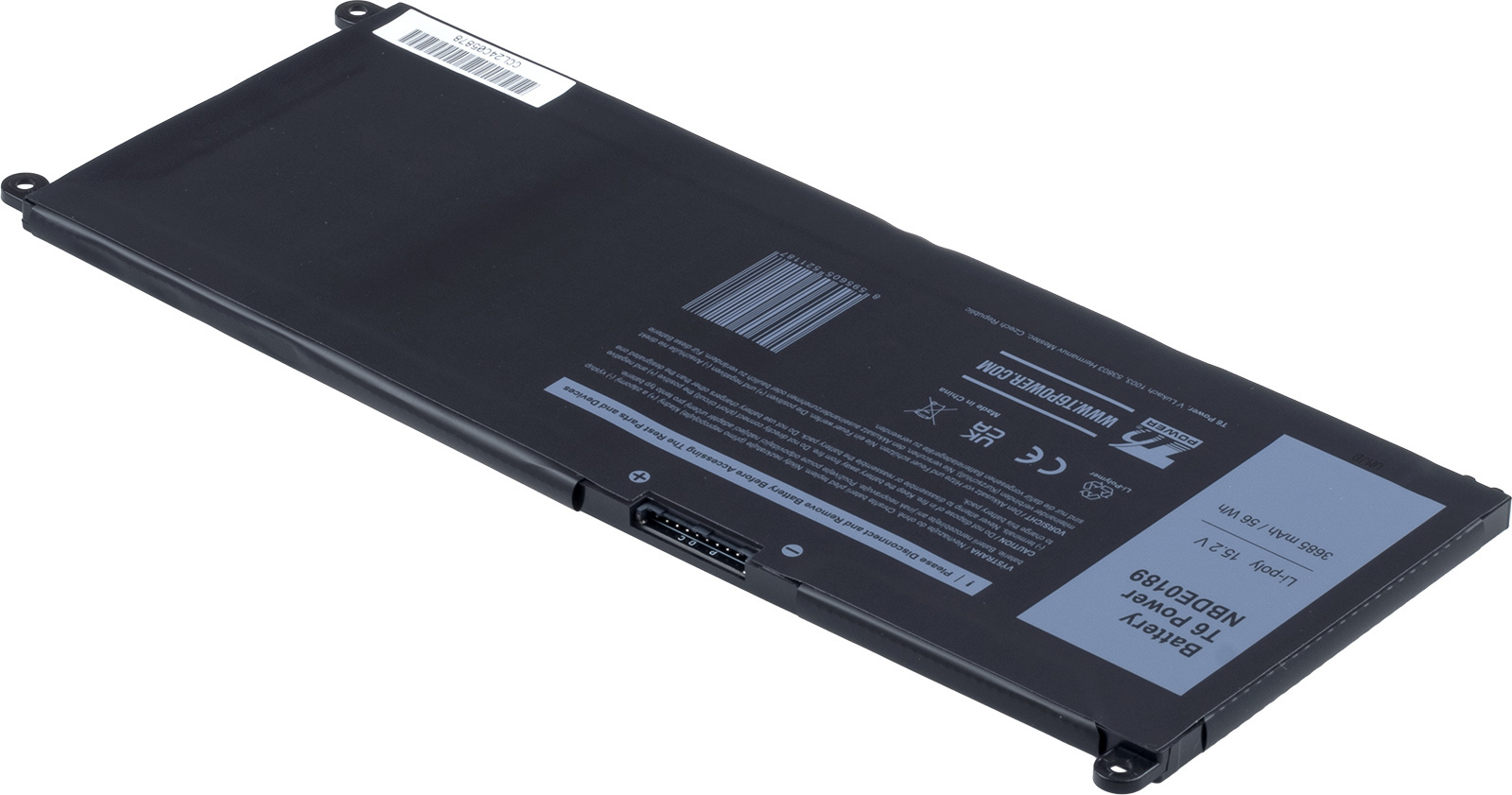Baterie T6 Power Dell Insprion 7778, 7779, 7573, 7577, Latitude 3380, 3685mAh, 56Wh, 4cell, Li-pol
