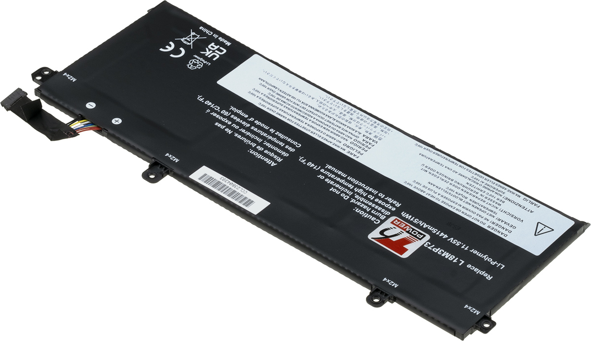 Baterie T6 Power Lenovo ThinkPad T490, T495, T14 Gen 1, P14s, P43s, 4415mAh, 51Wh, 3cell, Li-pol