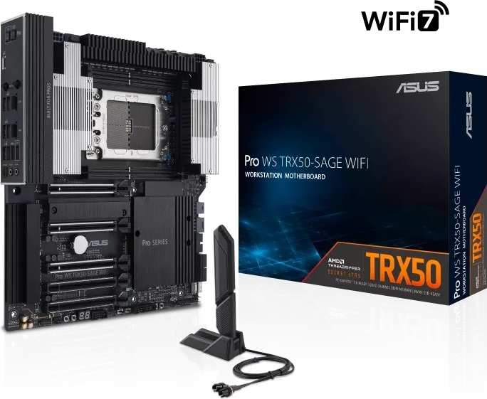 ASUS MB Sc sTR5 Pro WS TRX50-SAGE WIFI, AMD TRX50, 4xDDR5, WiFi, CEB