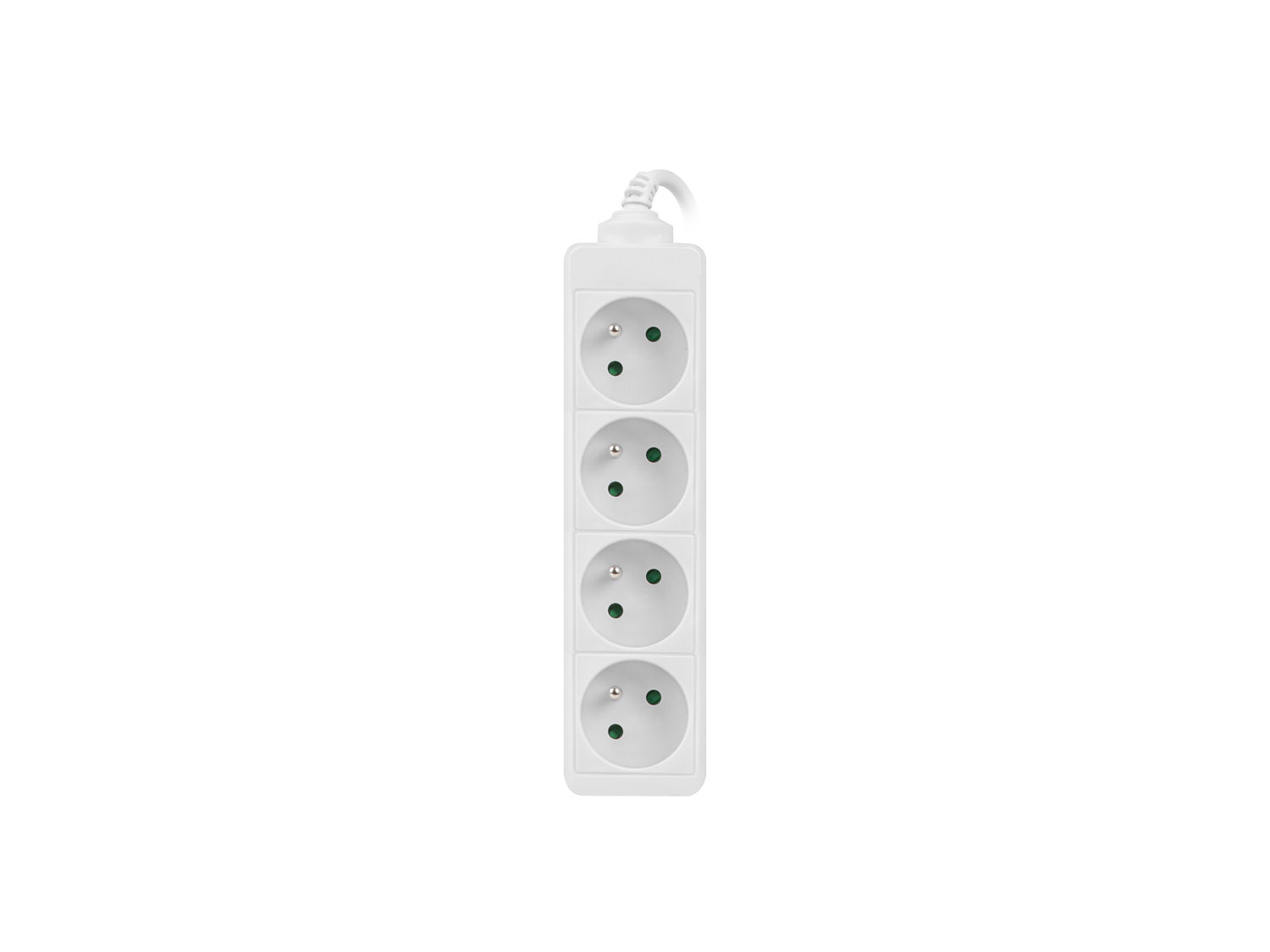 NATEC Prodlužovací kabel Lanberg PS0, 4 zásuvky, 1,5m, bílá