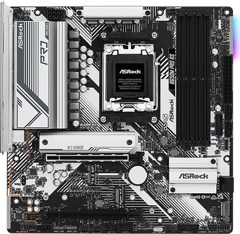 ASRock MB Sc AM5 B650M PRO RS, AMD B650, 4xDDR5, 1xDP, 1xHDMI, mATX