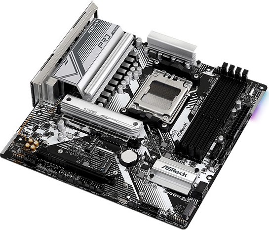 ASRock MB Sc AM5 B650M PRO RS, AMD B650, 4xDDR5, 1xDP, 1xHDMI, mATX