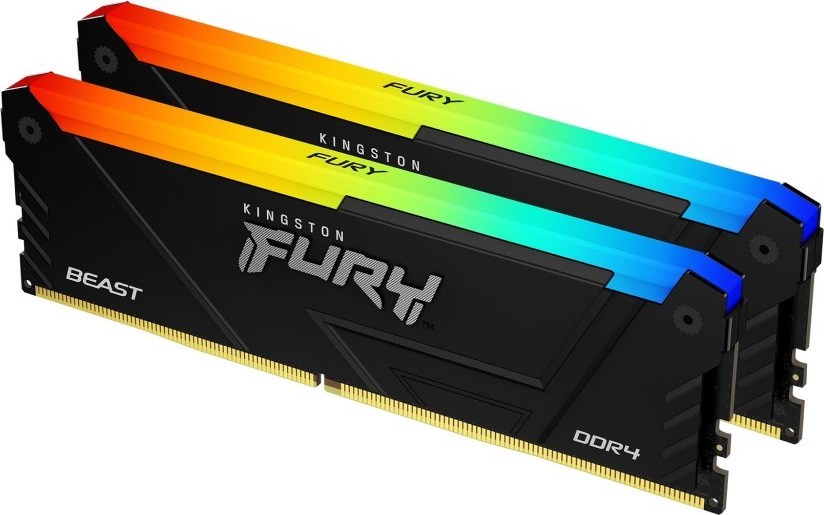 KINGSTON DIMM DDR4 32GB (Kit of 2) 3200MT/s CL16 FURY Beast RGB, XMP