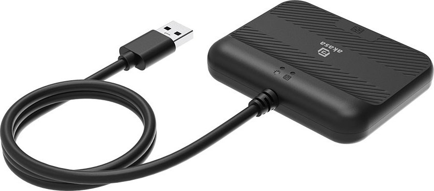 AKASA čtečka karet AK-CR-14BK, externí, USB