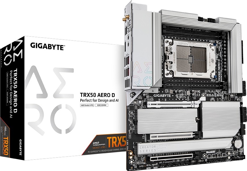 GIGABYTE MB Sc sTR5 TRX50 AERO D, AMD TRX50, 4xDDR5, WI-FI, E-ATX