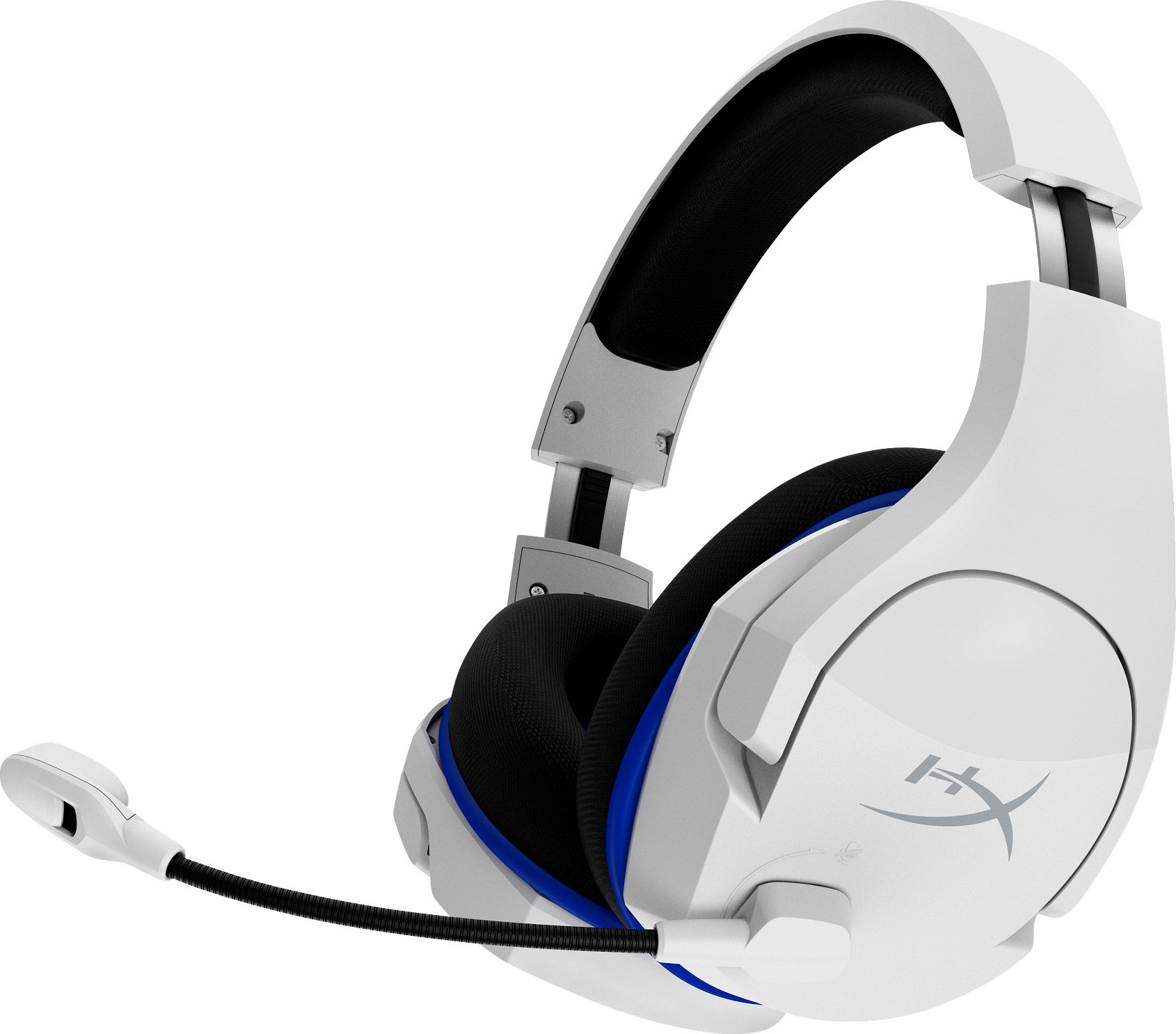 HP Inc. HyperX Cloud Stinger Core - Wireless Gaming Headset (White-Blue) - PS5-PS4 (HHSS1C-KB-WT/G)- Sluchátka pro herní konsole