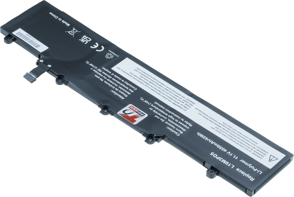 Baterie T6 Power pro Lenovo ThinkPad E14, E15 Gen 2, Gen 3, Gen 4, 4050mAh, 45Wh, 3cell, Li-Pol