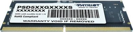 Patriot Signature Line/SO-DIMM DDR5/32GB/4800MHz/CL40/1x32GB