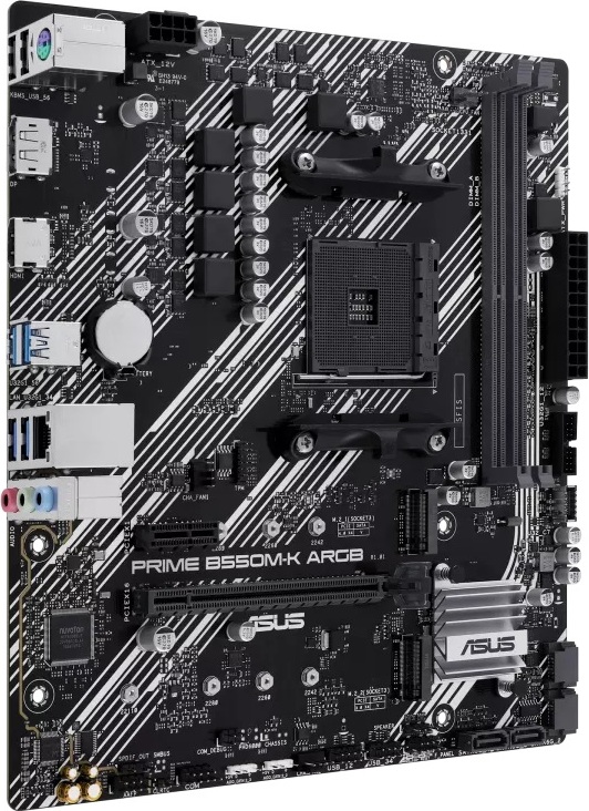 ASUS MB Sc AM4 PRIME B550M-K ARGB, AMD B550, 2xDDR4, 1xHDMI, 1xDP, mATX