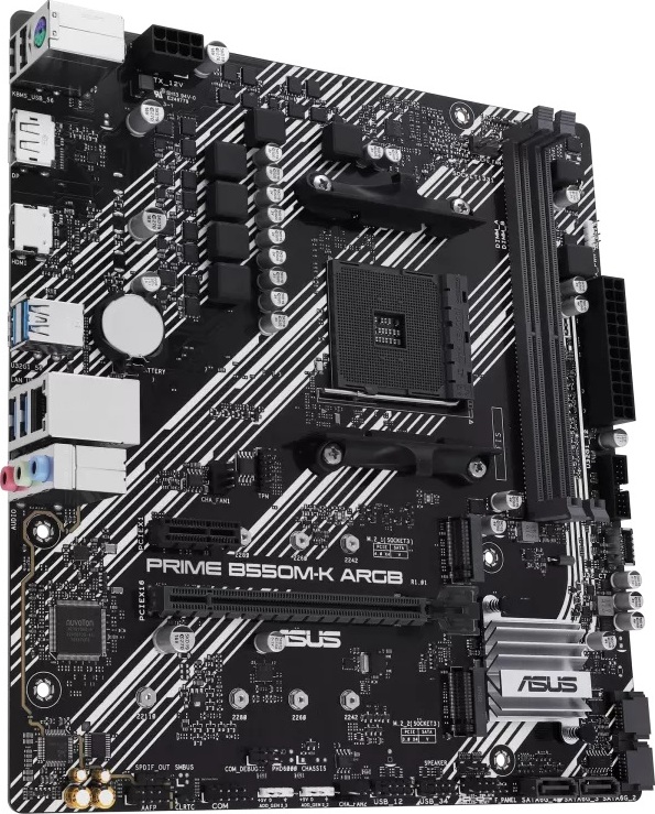 ASUS MB Sc AM4 PRIME B550M-K ARGB, AMD B550, 2xDDR4, 1xHDMI, 1xDP, mATX