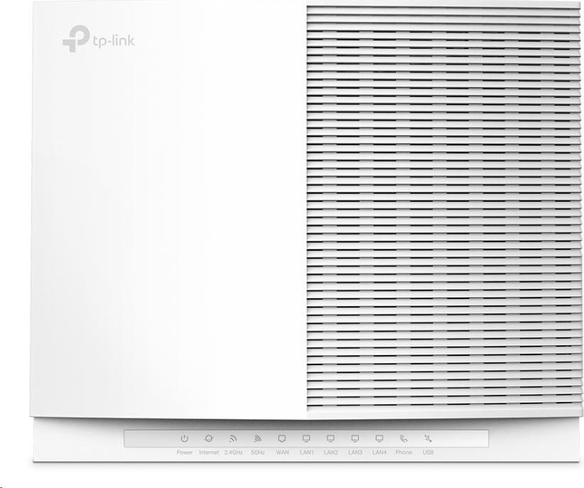 TP-Link EX820v EasyMesh VoIP WiFi6 router (AX6000,2,4GHz/5GHz,1x2,5GbELAN,3xGbELAN,1x2,5GbEWAN,2xRJ11(FXS),1xUSB3.0)