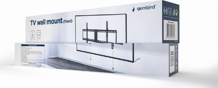 GEMBIRD Držák TV WM-90F-01, 43"-90" (70kg), pevný