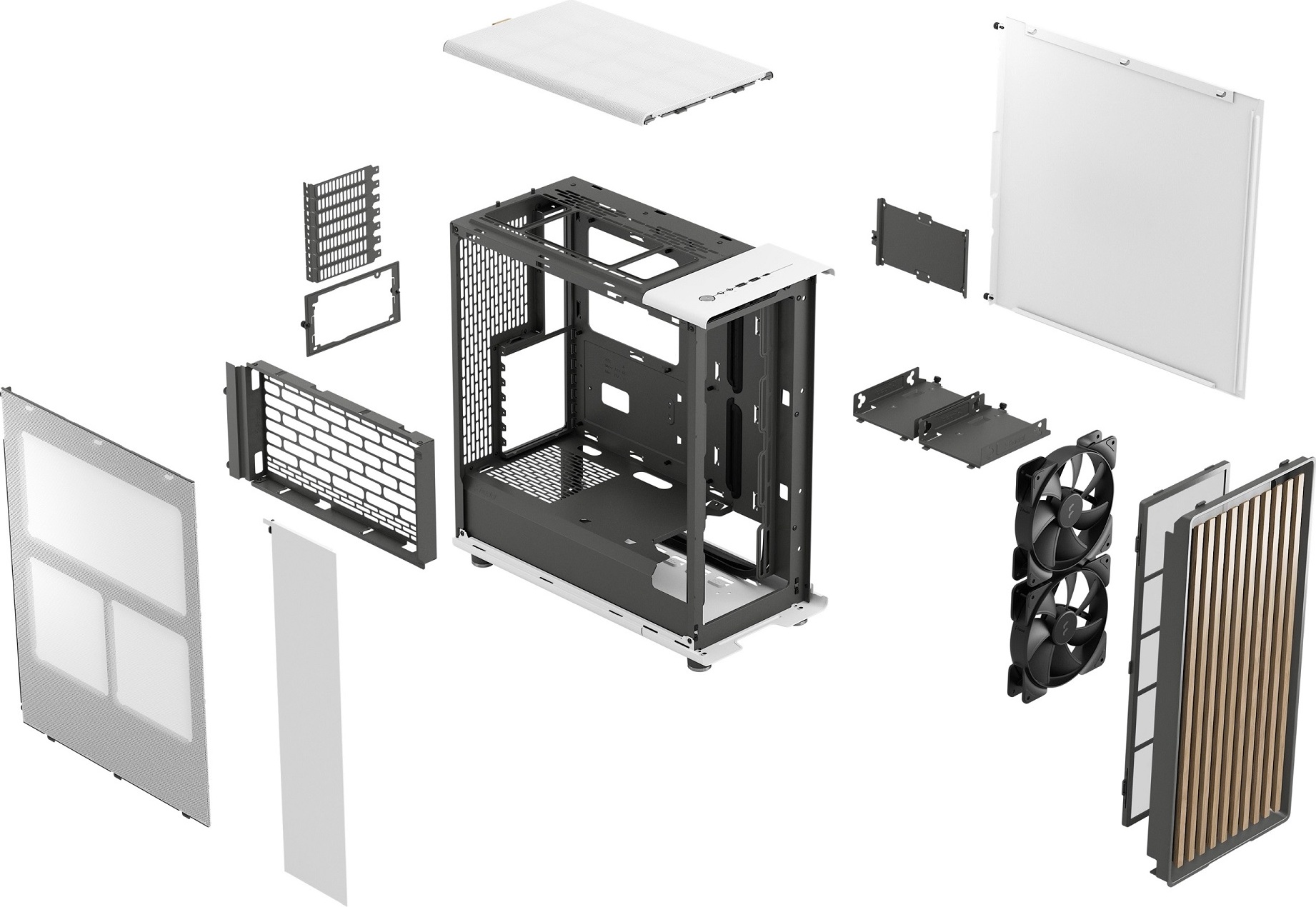 Fractal Design North Chalk White/Midi Tower/Bílá