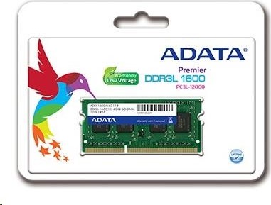 A-Data SODIMM DDR3L 8GB 1600MHz CL11 ADATA Premier memory, 512x8, Single