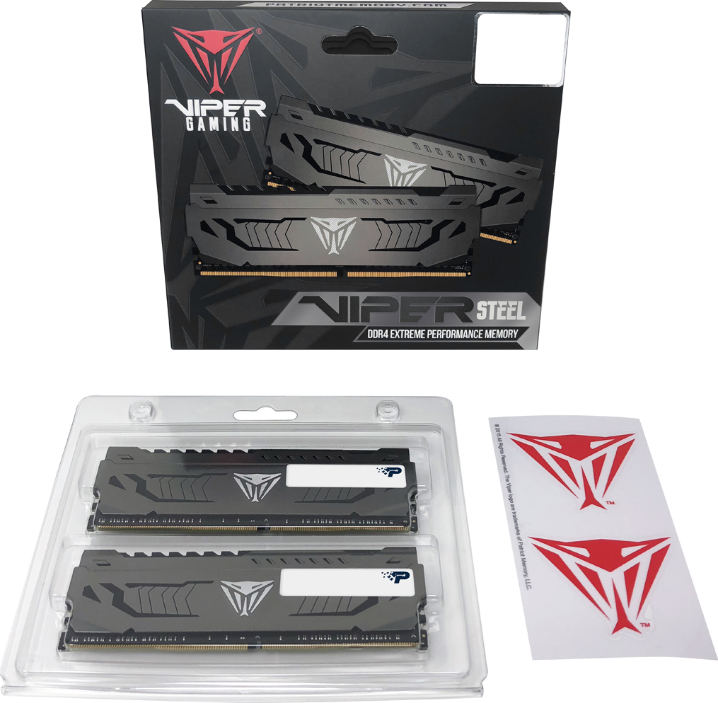 Patriot Viper Steel/DDR4/16GB/3200MHz/CL16/2x8GB/Grey