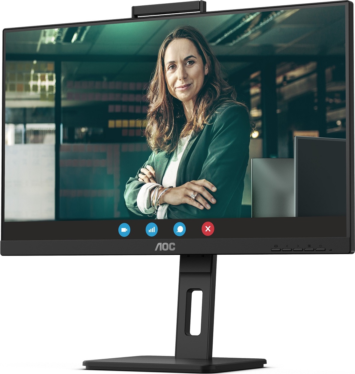 AOC MT IPS LCD WLED 27" Q27P3CW - IPS panel, 2560x1440, 350cd, 2xHDMI, DP, USB-C, 4x USB 3.2, repro, pivot, webcam