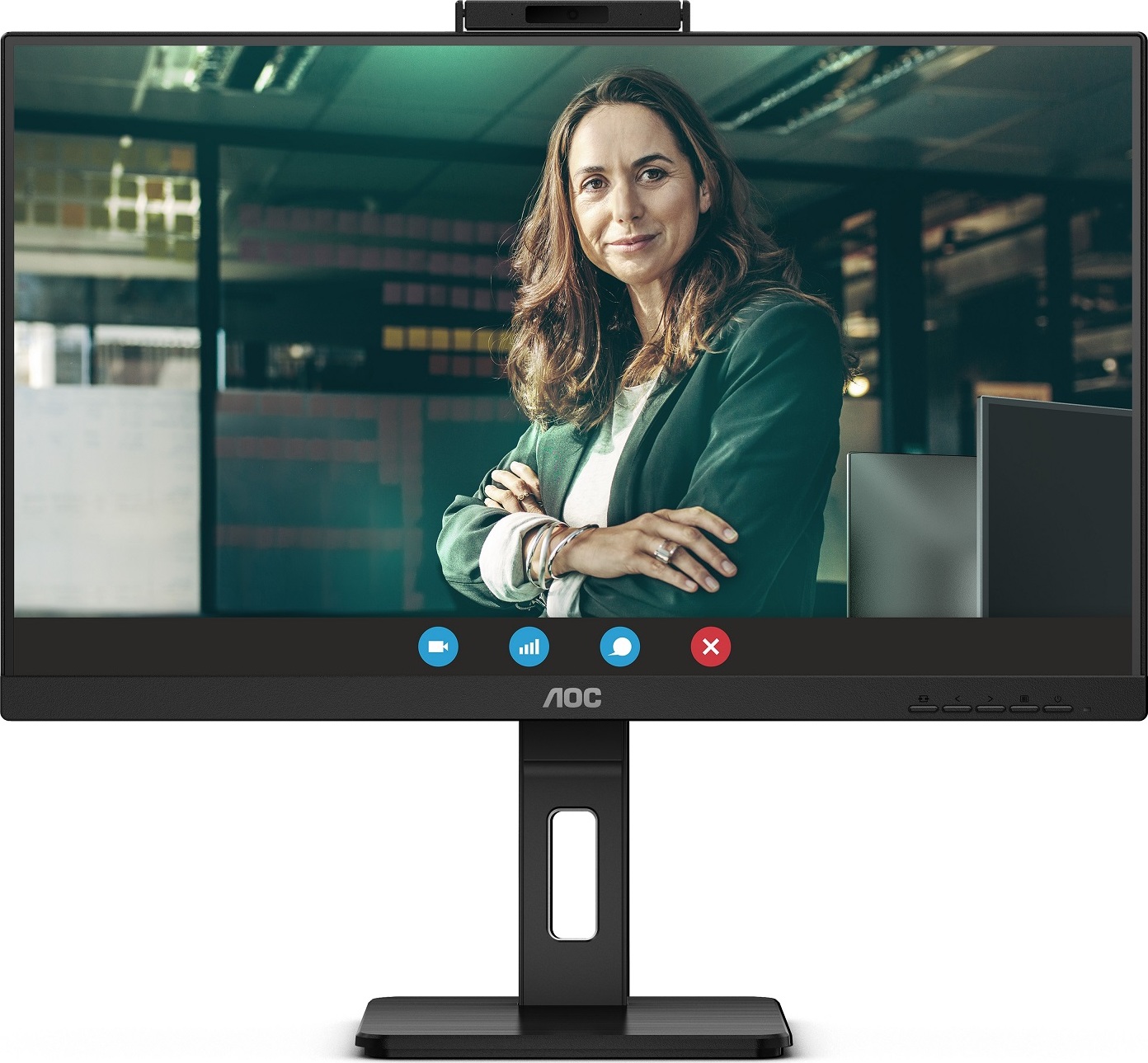 AOC MT IPS LCD WLED 27" Q27P3CW - IPS panel, 2560x1440, 350cd, 2xHDMI, DP, USB-C, 4x USB 3.2, repro, pivot, webcam