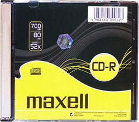 CD-R MAXELL 700MB 52X Slim box 1ks