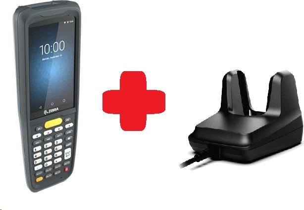 Zebra MC2700, 2D, SE4100, 3/32GB, BT, Wi-Fi, 4G, Func. Číslo., GPS, Android + kolíska