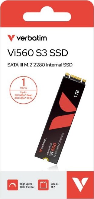 VERBATIM SSD Vi560 S3 M.2 1TB SATA III, W 520/ R 490MB/s