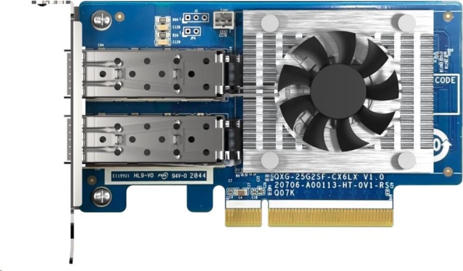 Rozširujúca sieťová karta QNAP QXG-25G2SF-CX6 25 GbE s dvoma portami SFP28