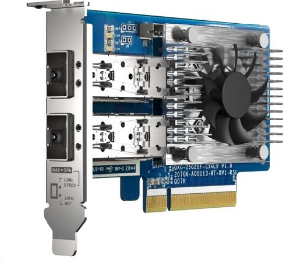 Rozširujúca sieťová karta QNAP QXG-25G2SF-CX6 25 GbE s dvoma portami SFP28
