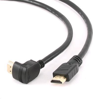 GEMBIRD Kabel HDMI - HDMI 90°, 4K 60Hz, 3m, černá