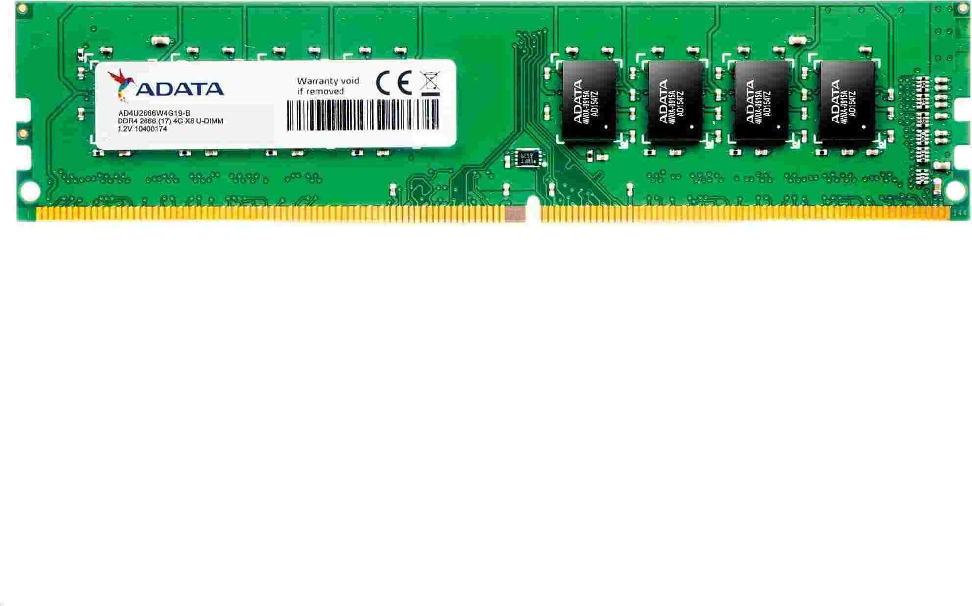 A-Data Pamäť DIMM DDR4 16GB 2666MHz CL19 ADATA Premier, 1024x8, hromadná