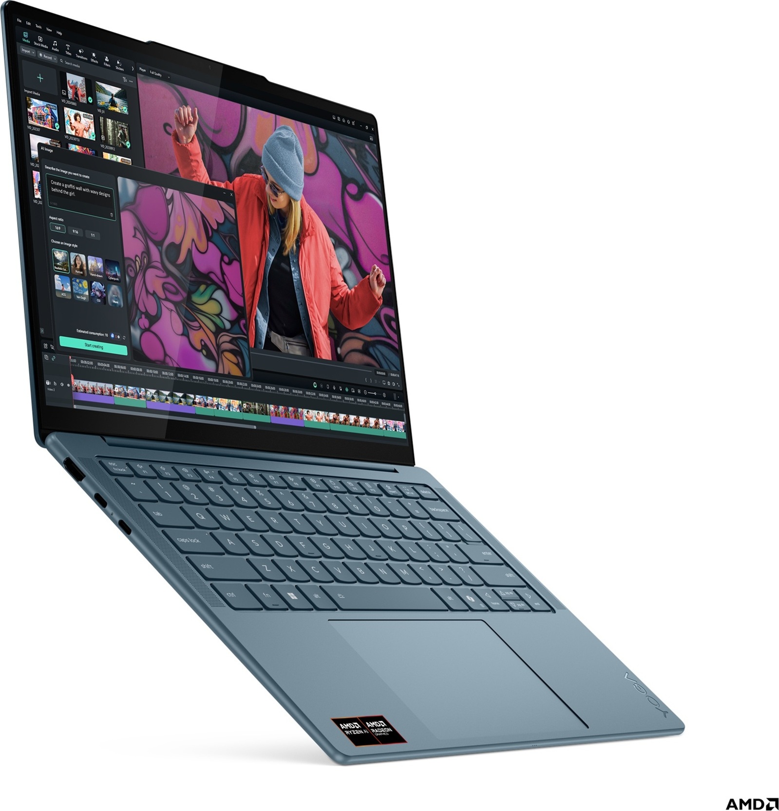 Lenovo YGS7 14"WUXGA/AI5/16G/512/INT/W11H Teal