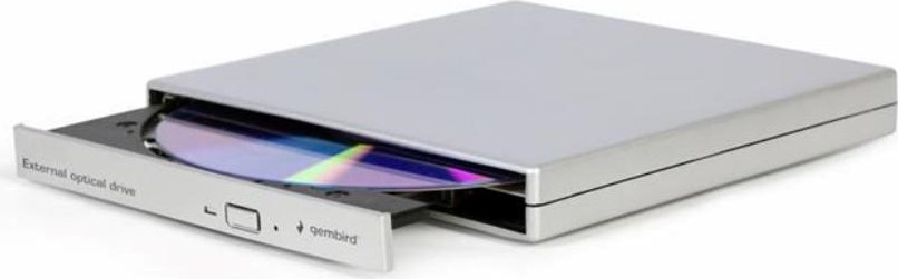 GEMBIRD externí mechanika DVD, USB 2.0, stříbrná