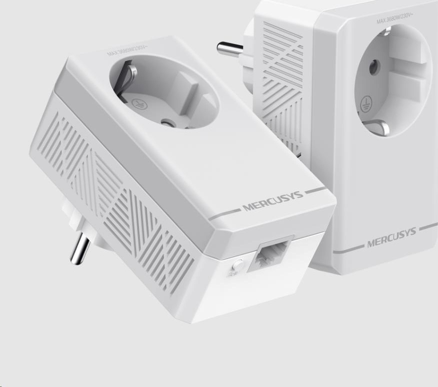 MERCUSYS MP300P KIT průchozí powerline set (AV600, 1x100Mb/sLAN)