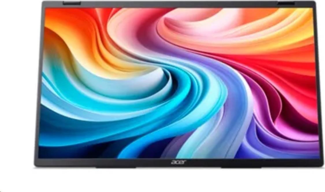 ACER LCD PD163QTbmiuux DUAL SCREEN,40cm (15.6"),60Hz,250nits,8ms,Repro,Audio,Vesa,HDMI,USB,Black