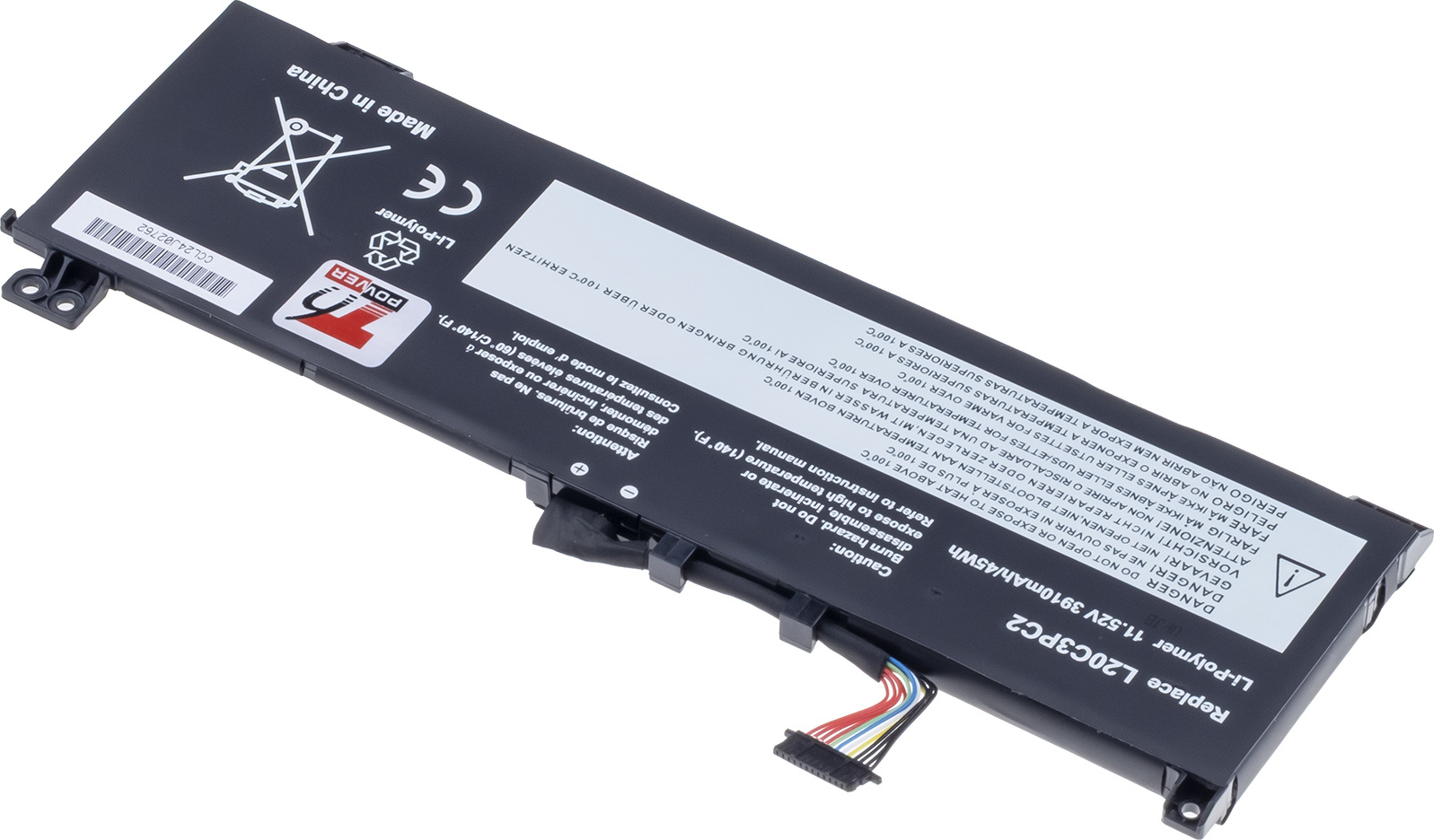 Baterie T6 Power pro Lenovo IdeaPad 3-15ACH6, 3-15IHU6, 3910mAh, 45Wh, 3cell, Li-poly