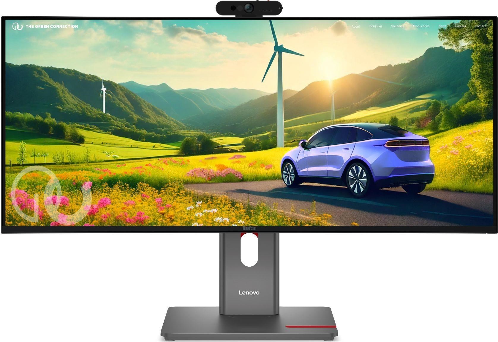 LENOVO LCD P34WD-40+MC60 - 34'' ECO-IPS,21:9,3440x1440,120Hz,350cd,2000:1,4ms,repro,2xHDMI,DP,DC,USB-C(140W PD),RJ45