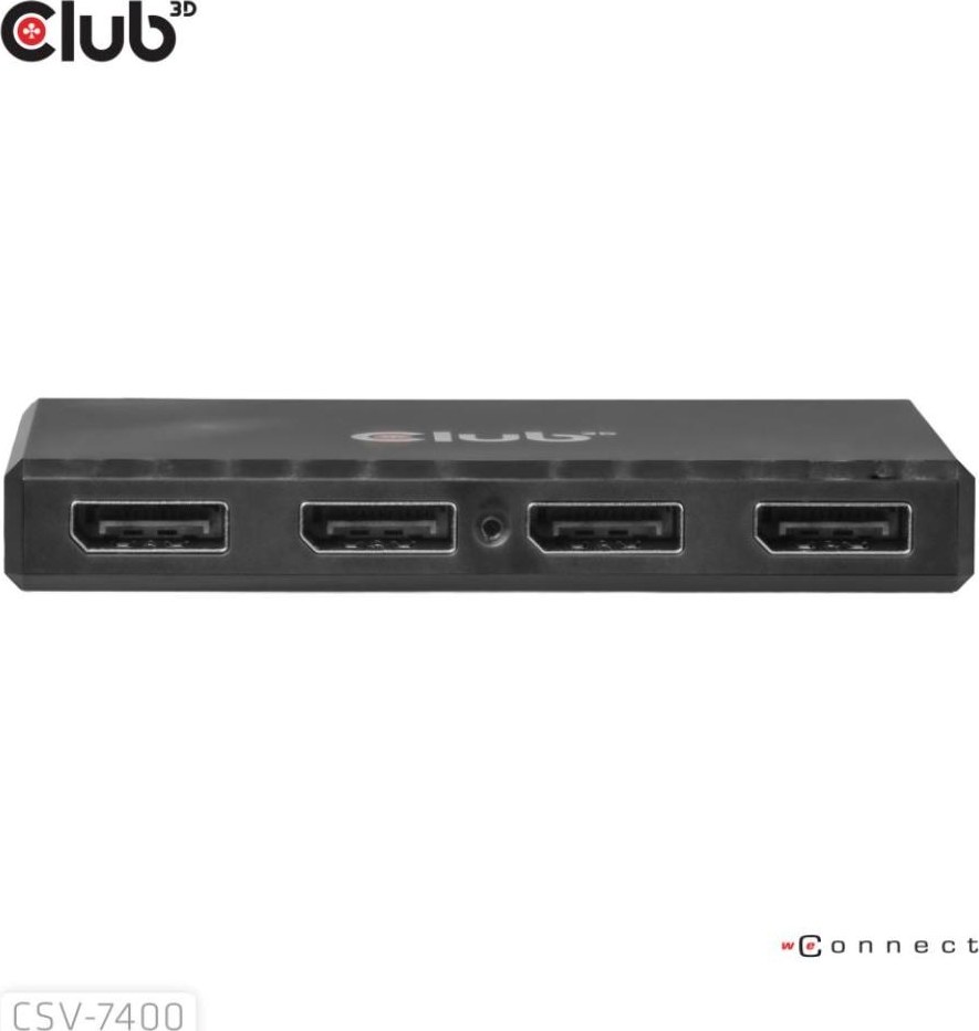Club 3D Club3D hub MST (Multi Stream Transport) DisplayPort 1.4 na 4x DisplayPort, Quad monitor, 4x 4K30Hz, 8K30Hz