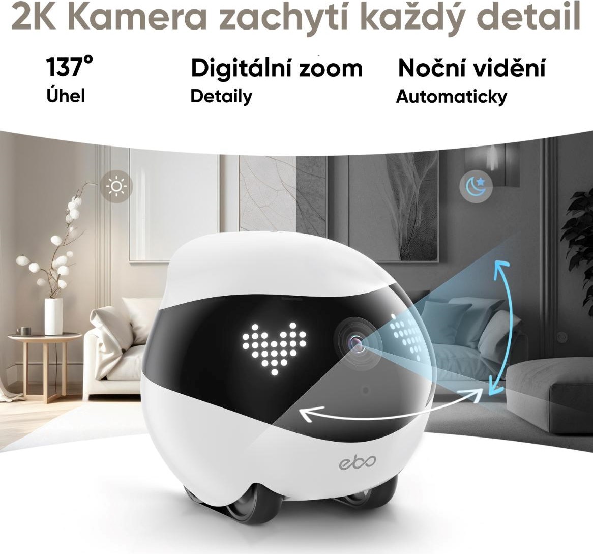 Enabot EBO Air 2 - Robotický AI společník s 2K kamerou