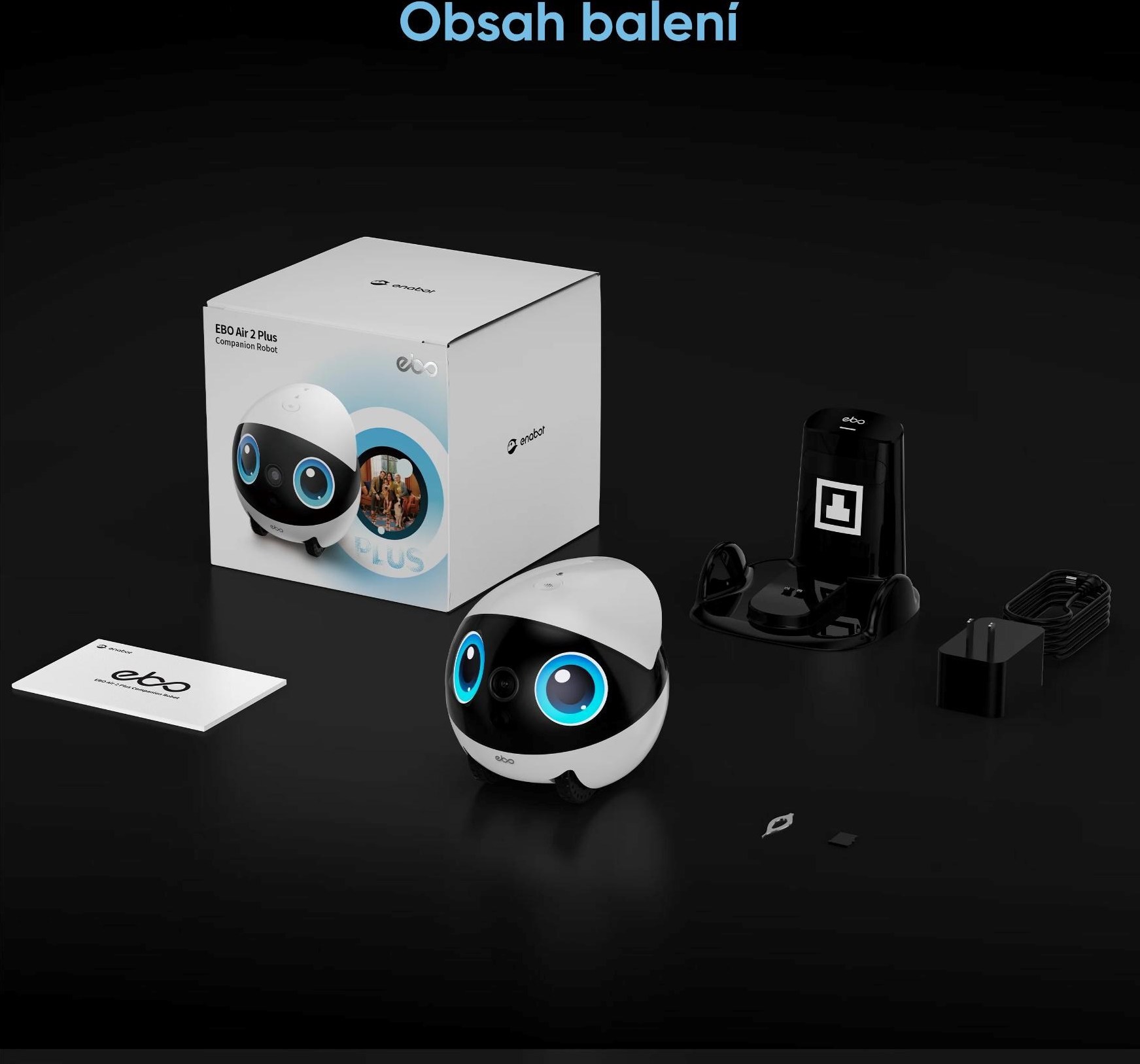 Enabot EBO Air2 Plus - Robotický AI společník s 3K kamerou