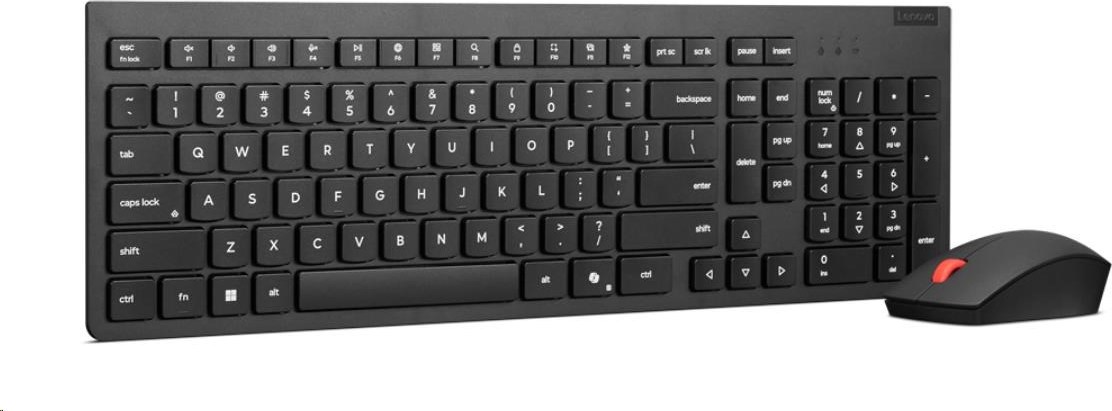 LENOVO Essential Wireless Combo Keyboard & Mouse Gen2 Black-Slovak