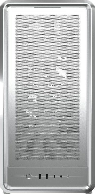 CoolerMaster Cooler Master case MasterFrame 500 Mesh Silver, Průhledná bočnice, ATX, 2x 200mm Fan, 1x 120mm Fan, Šedá