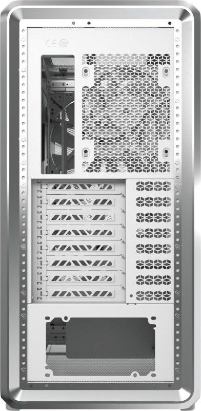 CoolerMaster Cooler Master case MasterFrame 500 Mesh Silver, Průhledná bočnice, ATX, 2x 200mm Fan, 1x 120mm Fan, Šedá