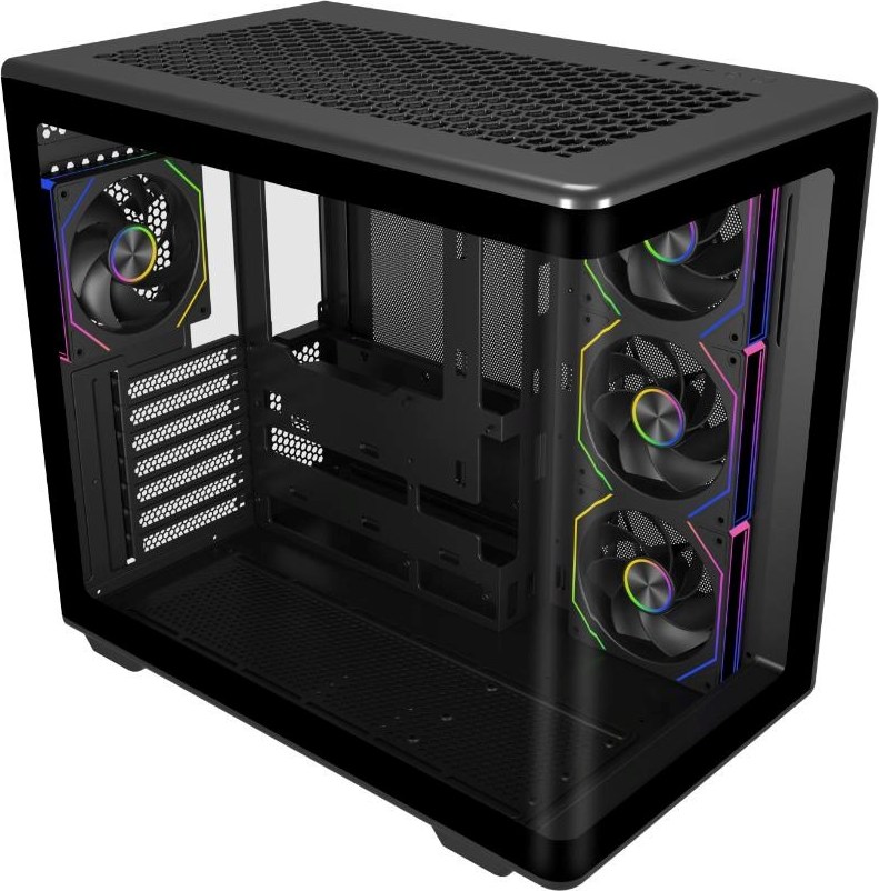 CoolerMaster Cooler Master case Elite 600, ATX, Průhledná bočnice, 4x 120mm Fan, Černá