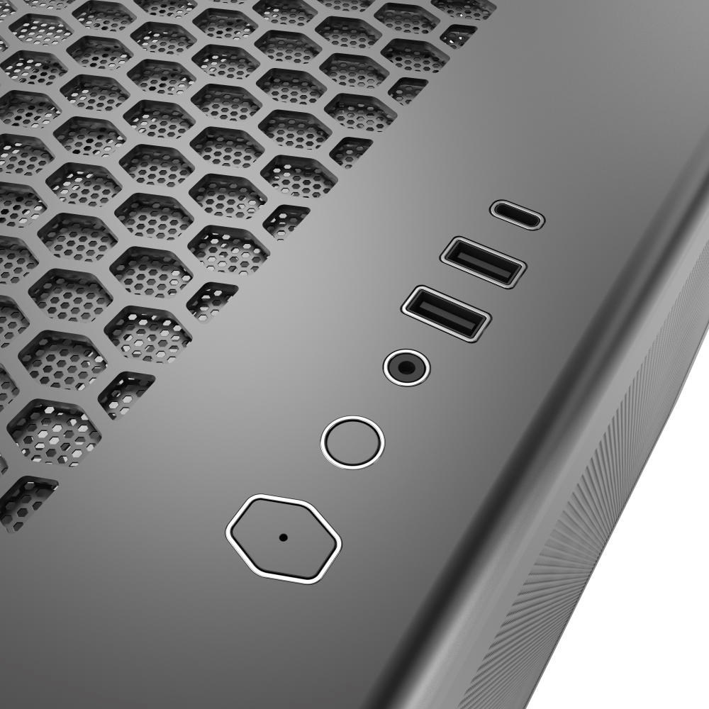 CoolerMaster Cooler Master case Elite 600, ATX, Průhledná bočnice, 4x 120mm Fan, Černá