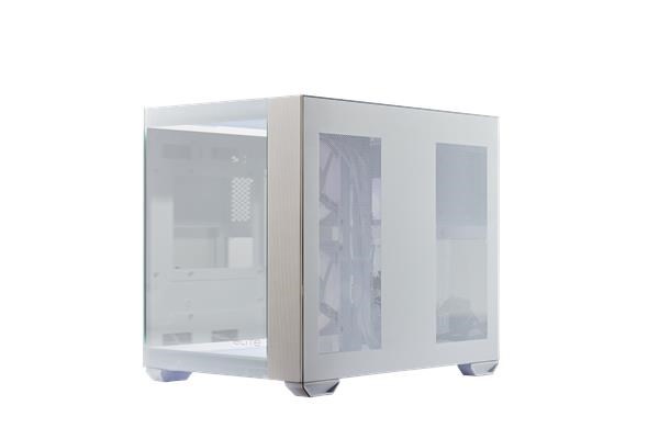 CoolerMaster Cooler Master case Elite 481 Wood, ATX, Průhledná bočnice, 3x 120mm ARGB Fan, Bílá